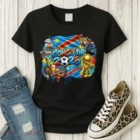 DRC Soccer Democratic Republic Of The Congo Women's T-Shirt thumb 3