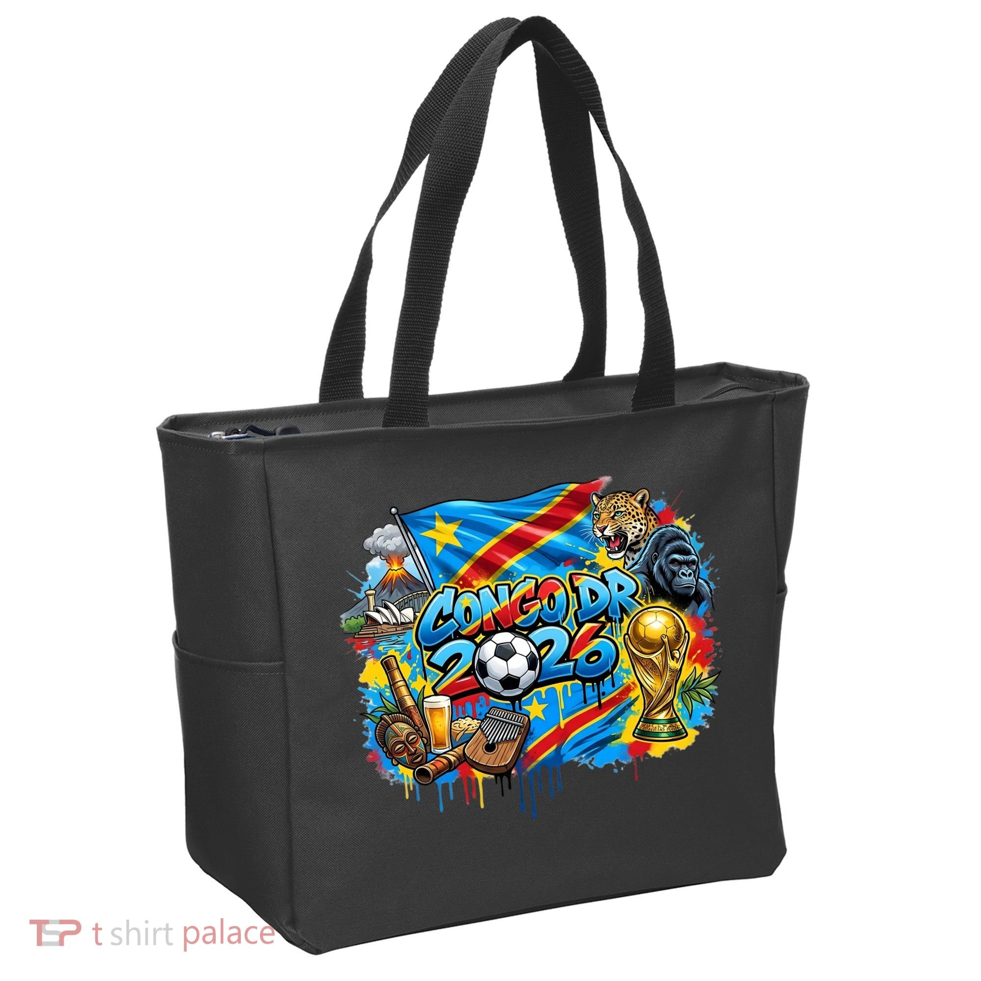 DRC Soccer Democratic Republic Of The Congo Tote Bag