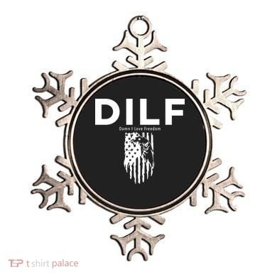 DILF SHIRT (DAMN I LOVE FREEDOM) DAD SHIRT Ornament