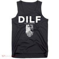 DILF SHIRT (DAMN I LOVE FREEDOM) DAD SHIRT Tank Top thumb 0