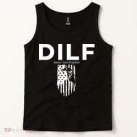 DILF SHIRT (DAMN I LOVE FREEDOM) DAD SHIRT Tank Top thumb 2