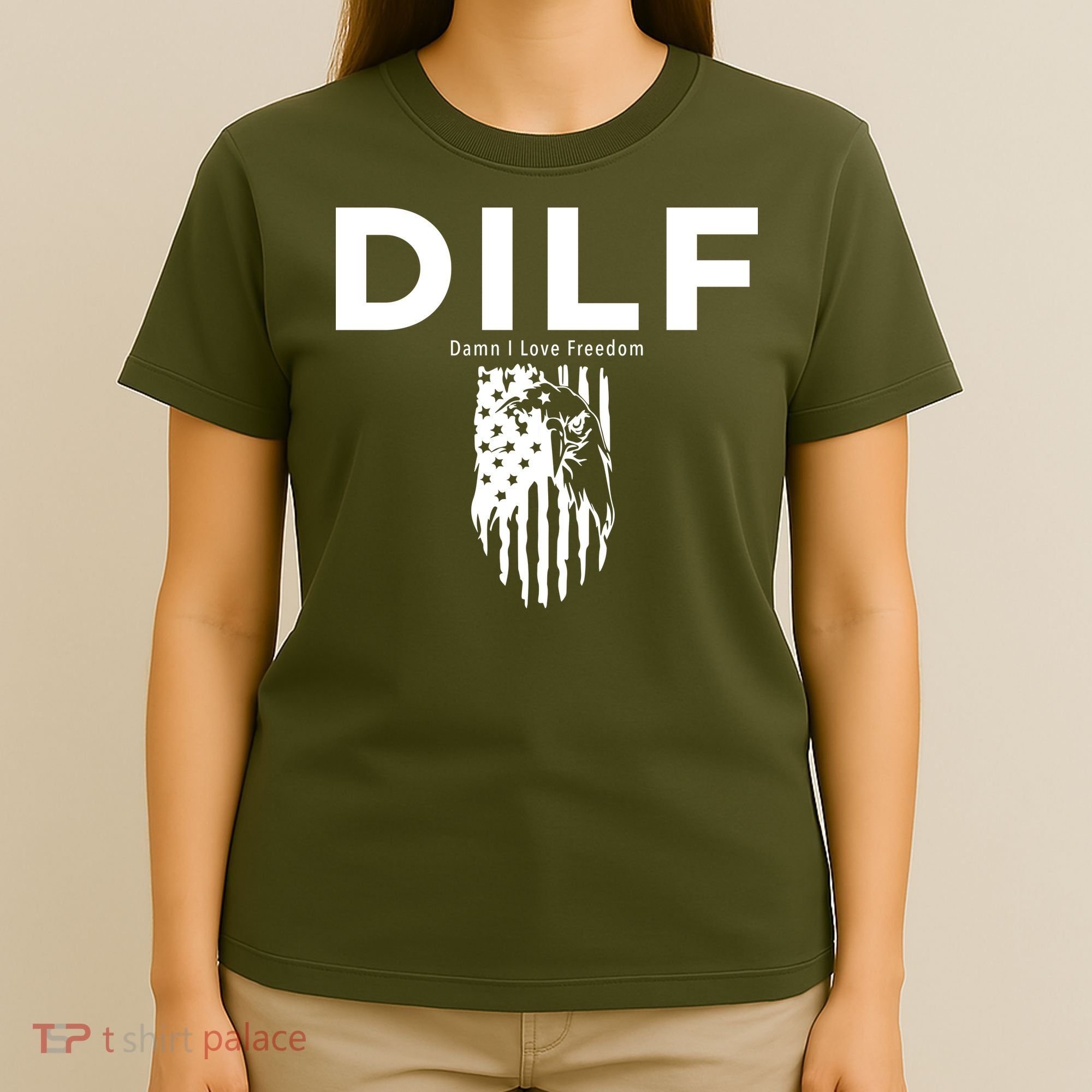 DILF SHIRT (DAMN I LOVE FREEDOM) DAD SHIRT T-Shirt