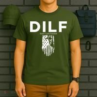 DILF SHIRT (DAMN I LOVE FREEDOM) DAD SHIRT T-Shirt thumb 6