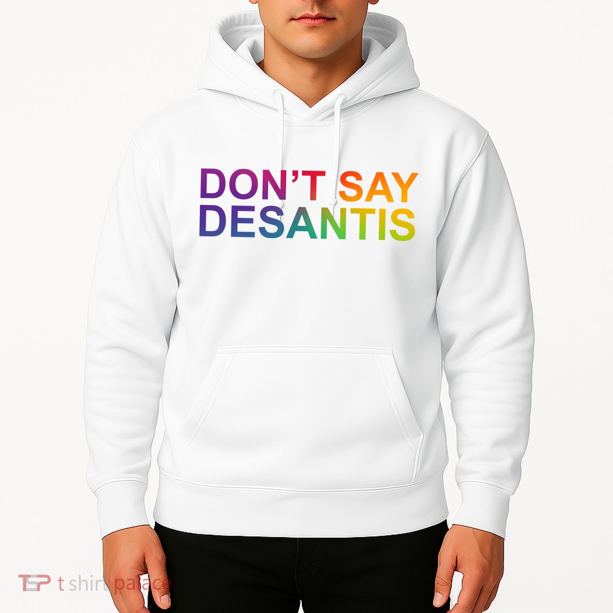 Dont Say Desantis Florida LGBTQ Rainbow Hoodie