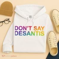 Dont Say Desantis Florida LGBTQ Rainbow Hoodie thumb 4