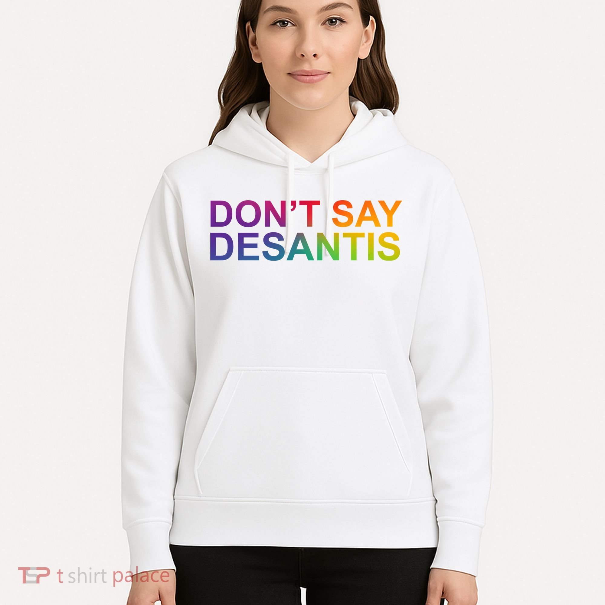 Dont Say Desantis Florida LGBTQ Rainbow Hoodie