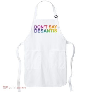 Dont Say Desantis Florida LGBTQ Rainbow Apron