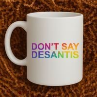 Dont Say Desantis Florida LGBTQ Rainbow Coffee Mug thumb 2