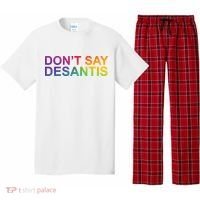 Dont Say Desantis Florida LGBTQ Rainbow Pajama Set thumb 0