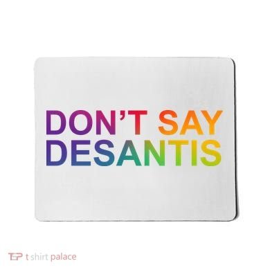 Dont Say Desantis Florida LGBTQ Rainbow Mousepad