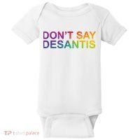 Dont Say Desantis Florida LGBTQ Rainbow Baby Bodysuit thumb 0