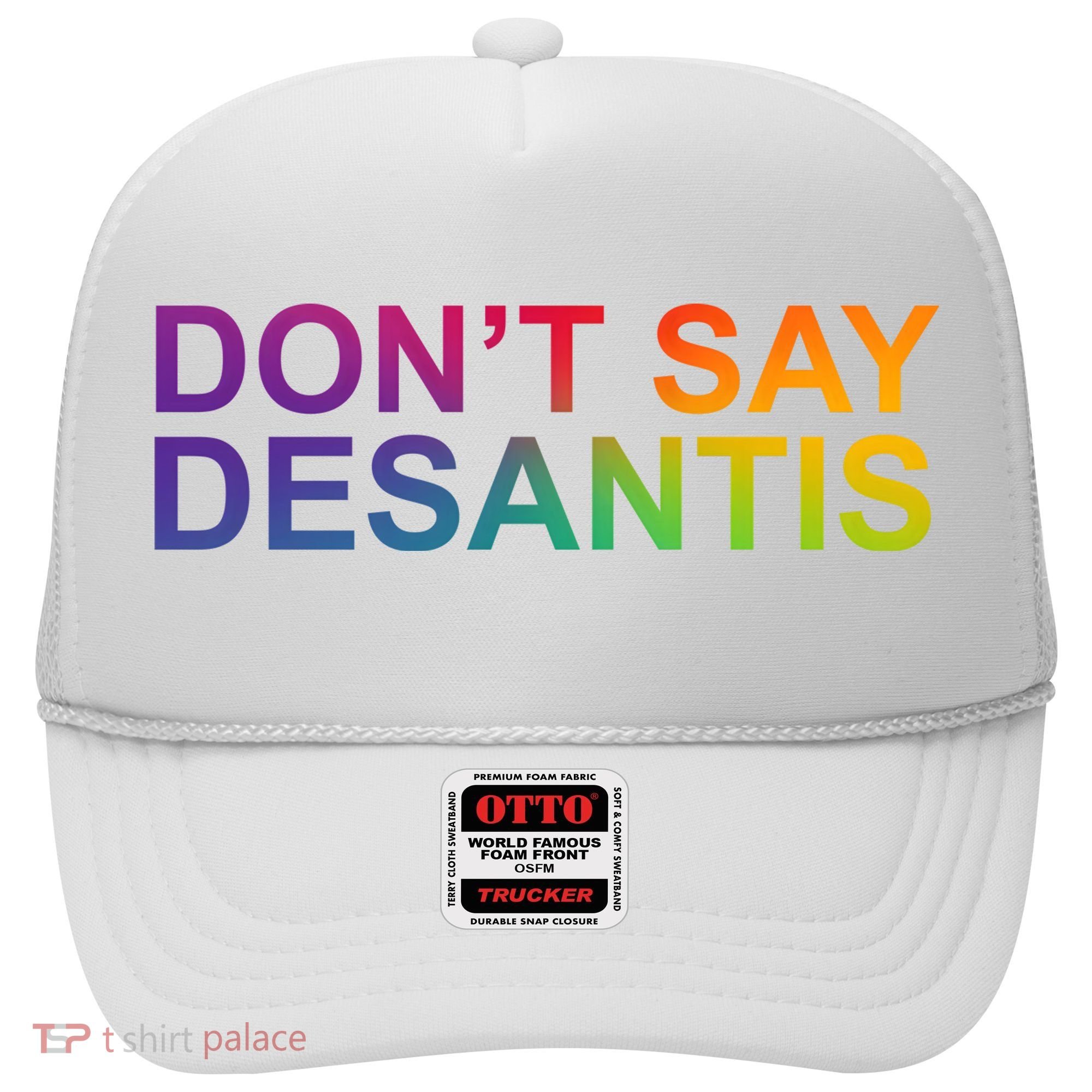 Dont Say Desantis Florida LGBTQ Rainbow Hat