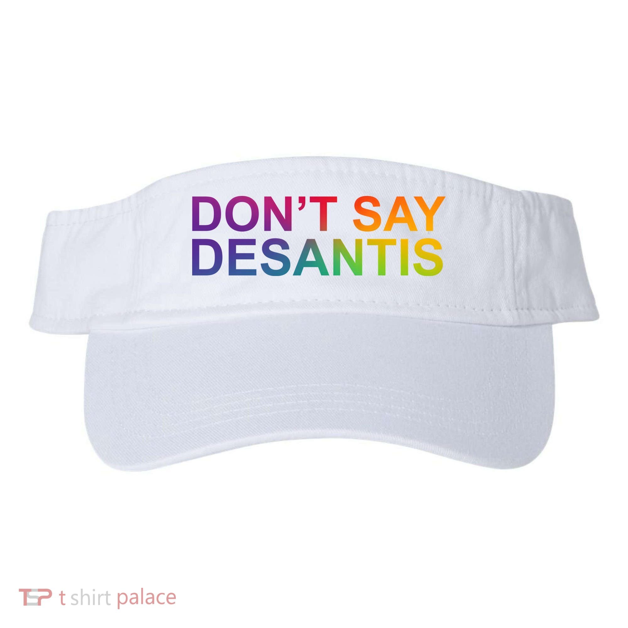 Dont Say Desantis Florida LGBTQ Rainbow Visor