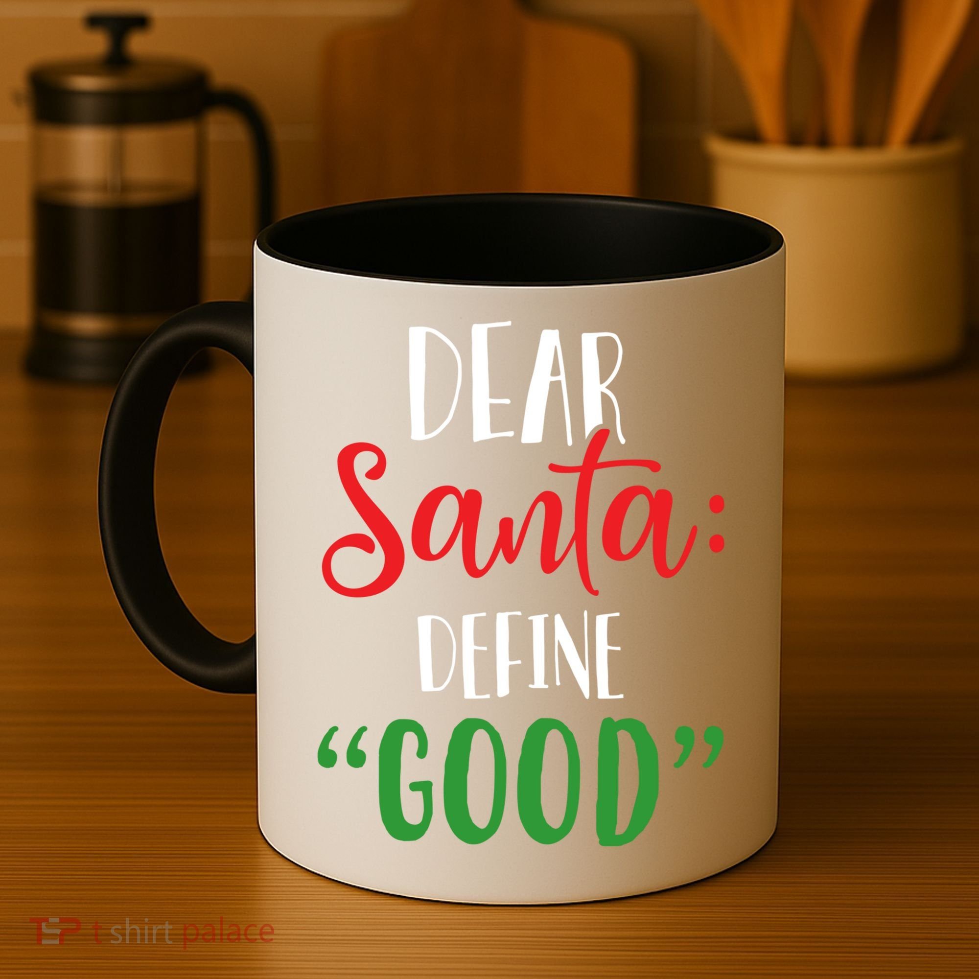 Dear Santa Define Good I Can Explain Funny Christmas Gift Coffee Mug