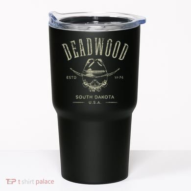 D.E.A.D.W.O.O.D. South Dakota Usa Distressed Design Souvenir Tumbler