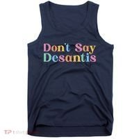 Dont Say Desantis Retro Tank Top thumb 0