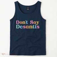Dont Say Desantis Retro Tank Top thumb 2