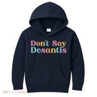 Dont Say Desantis Retro Kids Hoodie thumb 0