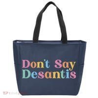 Dont Say Desantis Retro Tote Bag thumb 0