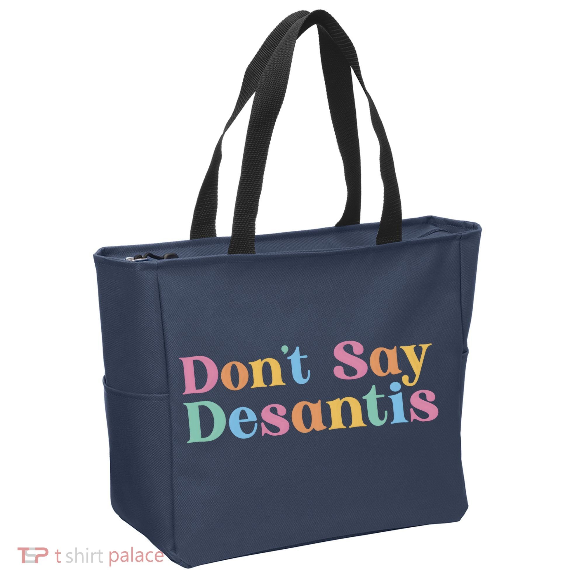 Dont Say Desantis Retro Tote Bag