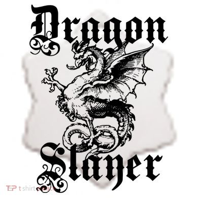 Dragon Slayer Ceramic Ornament