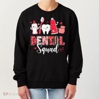 Dental Squad Dental Gift Assistant Dentist Happy Valentine's Day Gift Women's Sweatshirt thumb 0