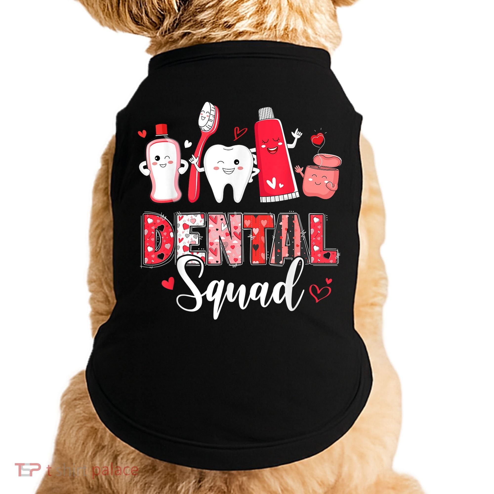Dental Squad Dental Gift Assistant Dentist Happy Valentine's Day Gift Doggie Tank