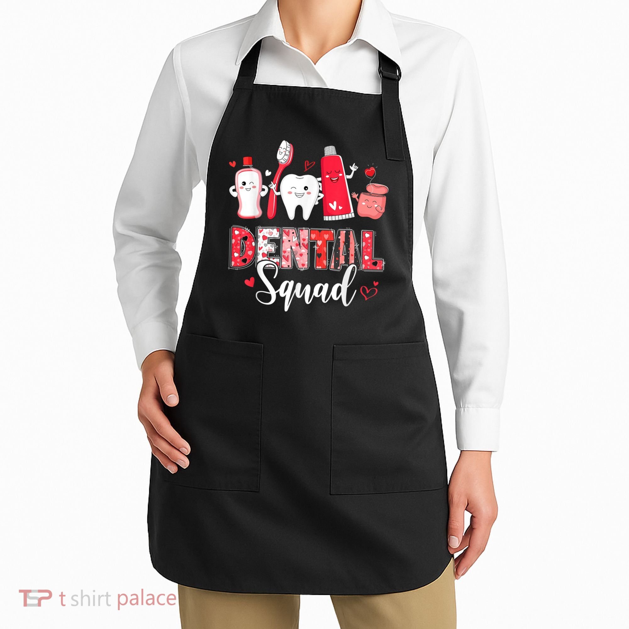 Dental Squad Dental Gift Assistant Dentist Happy Valentine's Day Gift Apron