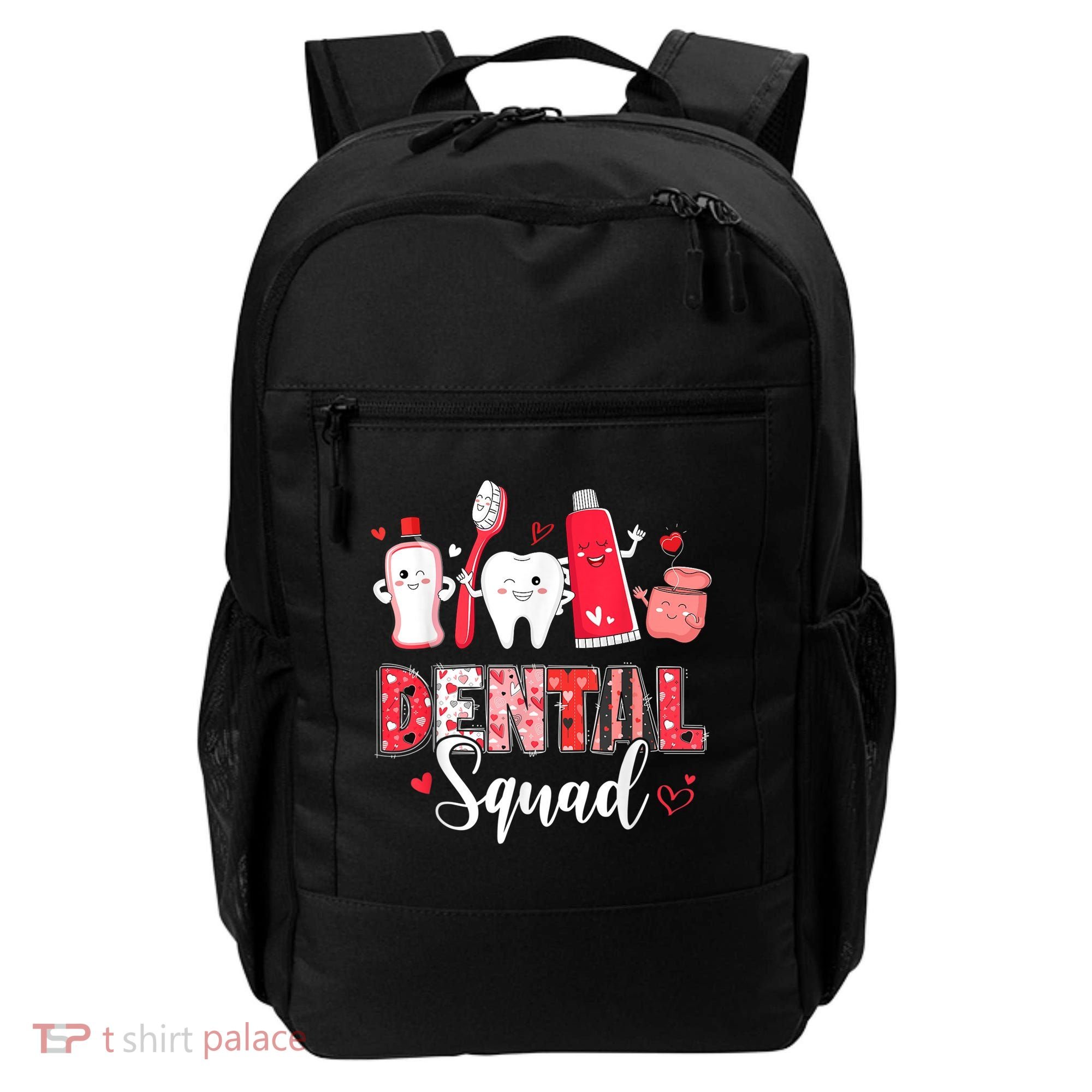 Dental Squad Dental Gift Assistant Dentist Happy Valentine's Day Gift Backpack