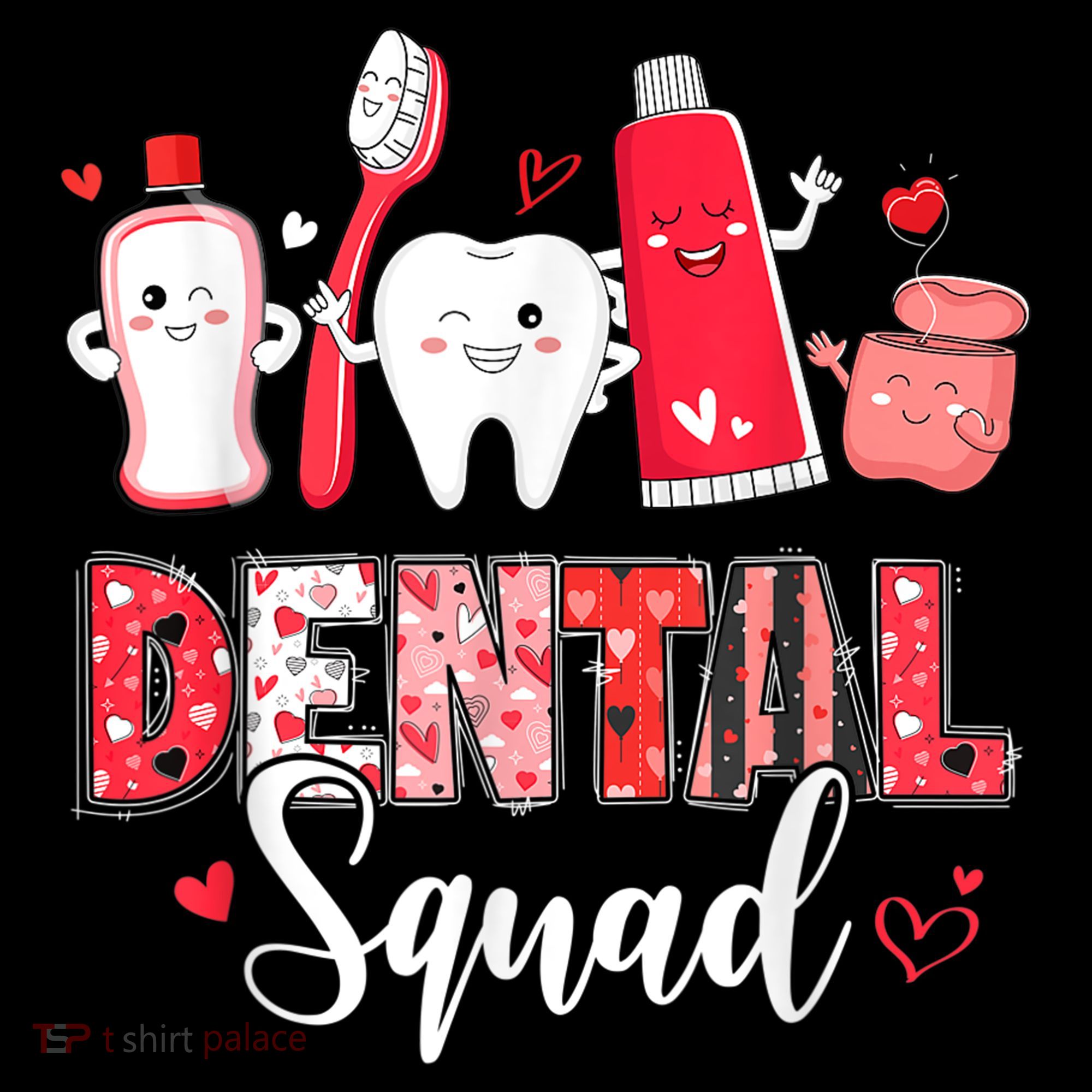 Dental Squad Dental Gift Assistant Dentist Happy Valentine's Day Gift Coffee Mug