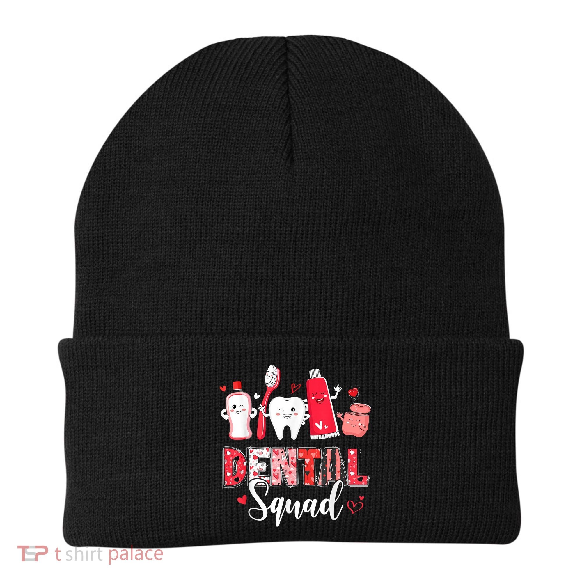 Dental Squad Dental Gift Assistant Dentist Happy Valentine's Day Gift Beanie