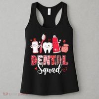 Dental Squad Dental Gift Assistant Dentist Happy Valentine's Day Gift Women's Tank Top thumb 3