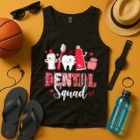 Dental Squad Dental Gift Assistant Dentist Happy Valentine's Day Gift Tank Top thumb 4