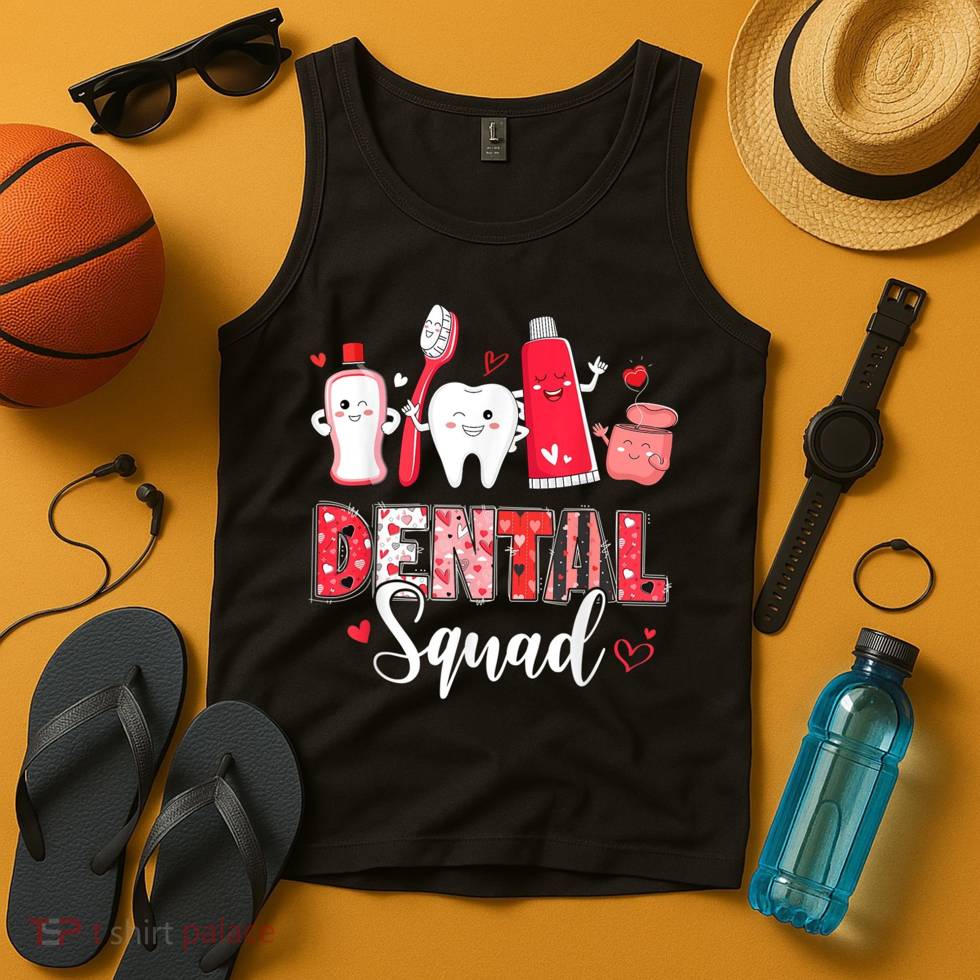 Dental Squad Dental Gift Assistant Dentist Happy Valentine's Day Gift Tank Top