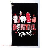 Dental Squad Dental Gift Assistant Dentist Happy Valentine's Day Gift Golf Towel thumb 0
