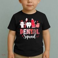 Dental Squad Dental Gift Assistant Dentist Happy Valentine's Day Gift Toddler T-Shirt thumb 2