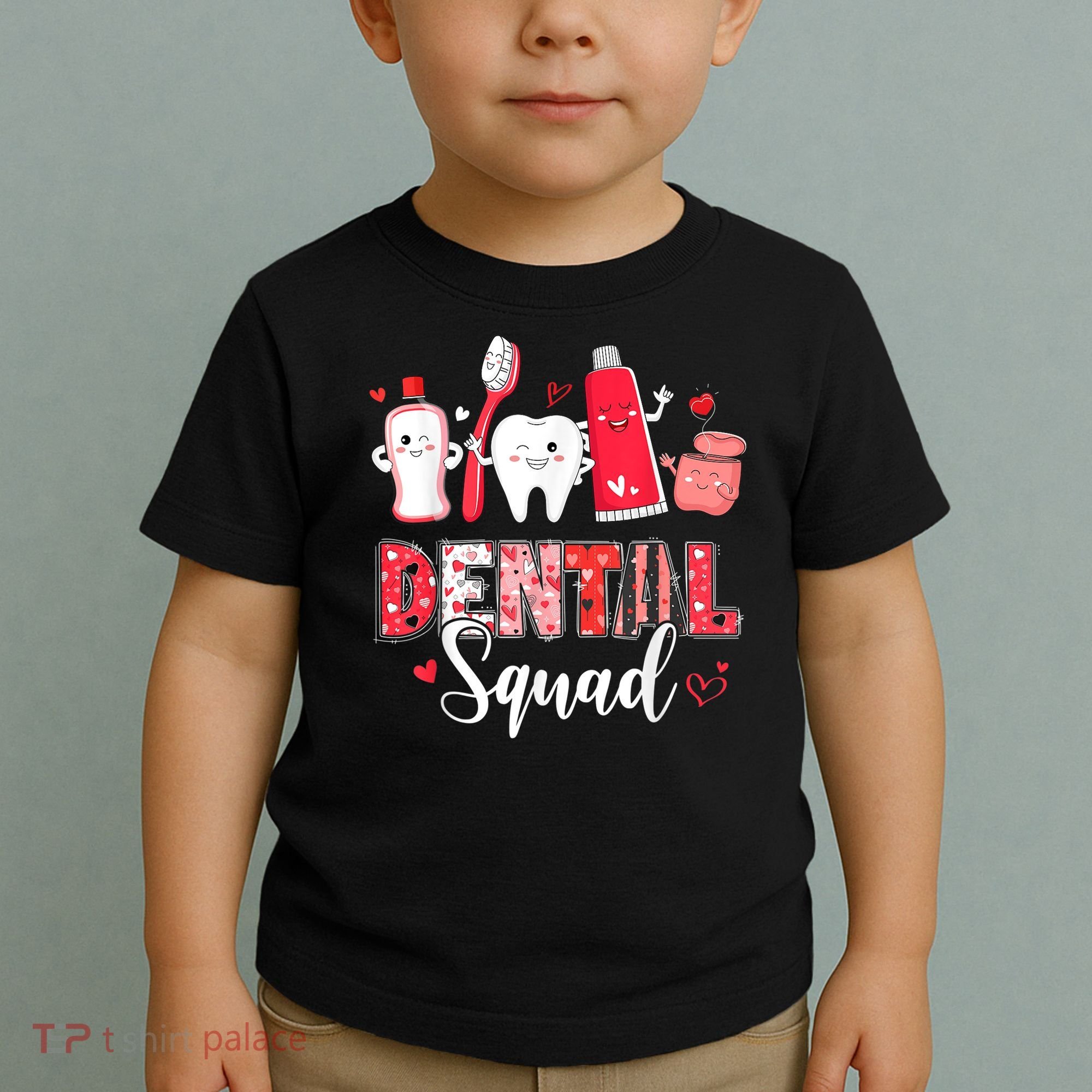 Dental Squad Dental Gift Assistant Dentist Happy Valentine's Day Gift Toddler T-Shirt