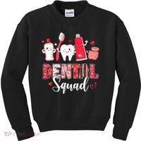 Dental Squad Dental Gift Assistant Dentist Happy Valentine's Day Gift Kids Sweatshirt thumb 0