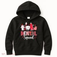 Dental Squad Dental Gift Assistant Dentist Happy Valentine's Day Gift Kids Hoodie thumb 0
