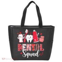 Dental Squad Dental Gift Assistant Dentist Happy Valentine's Day Gift Tote Bag thumb 0