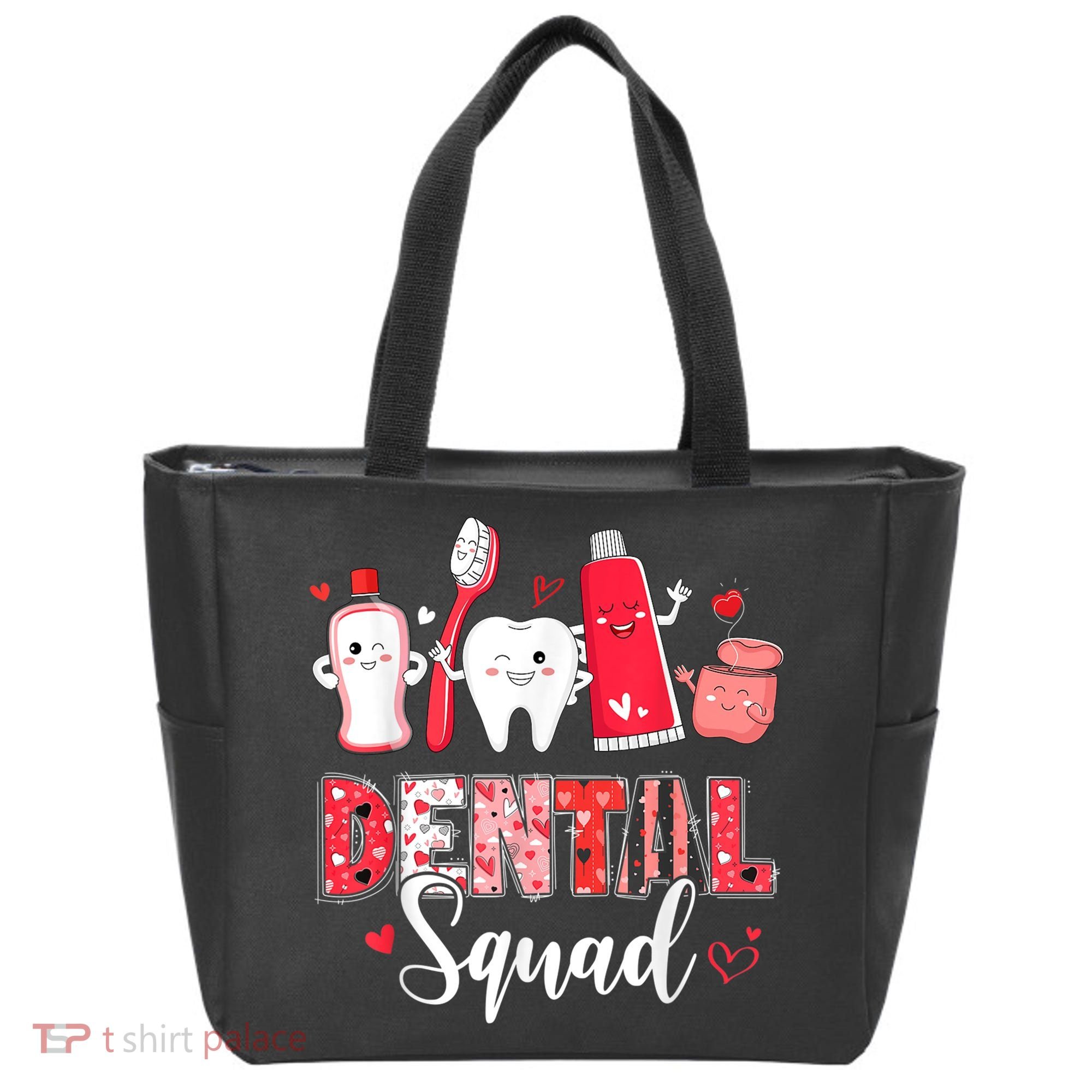 Dental Squad Dental Gift Assistant Dentist Happy Valentine's Day Gift Tote Bag