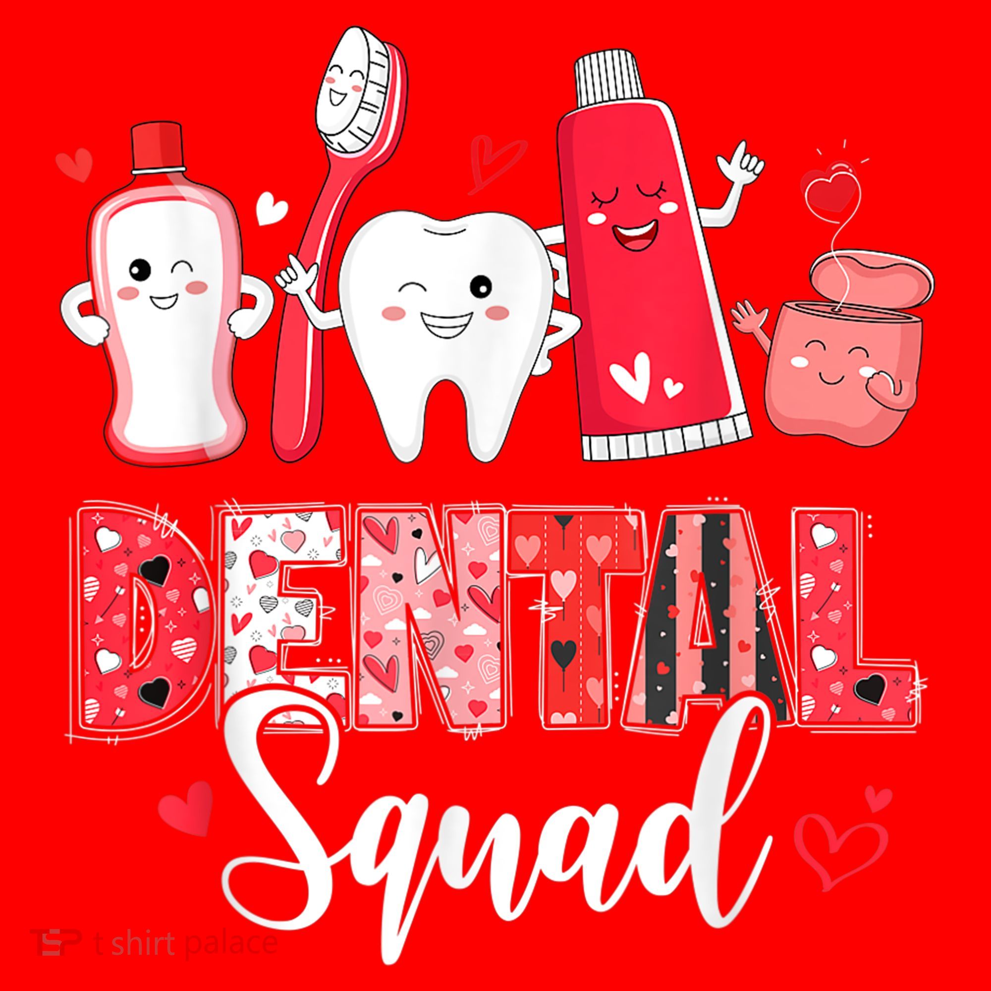 Dental Squad Dental Gift Assistant Dentist Happy Valentine's Day Gift Santa Hat