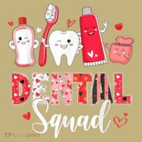 Dental Squad Dental Gift Assistant Dentist Happy Valentine's Day Gift Polo thumb 2