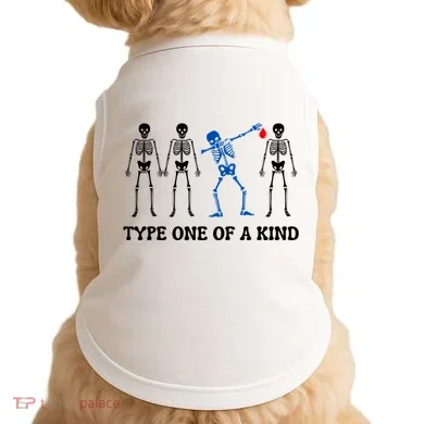 Dancing Skeleton Diabetes Doggie Tank