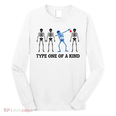 Dancing Skeleton Diabetes Long Sleeve Shirt