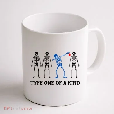 Dancing Skeleton Diabetes Coffee Mug back