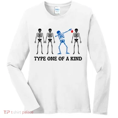 Dancing Skeleton Diabetes Women's Long Sleeve Shirt