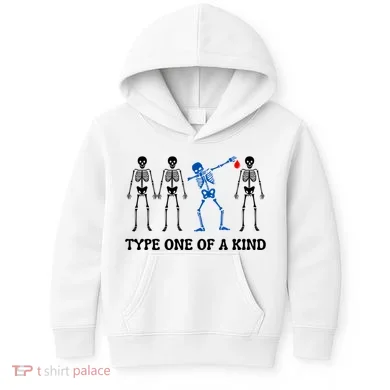 Dancing Skeleton Diabetes Kids Hoodie