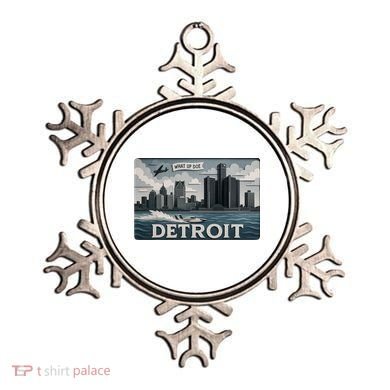 Detroit Skyline Design With 'What Up Doe’  Ornament