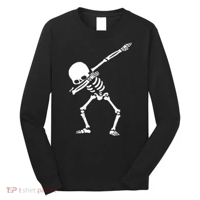 Dabbing Skeleton Long Sleeve Shirt